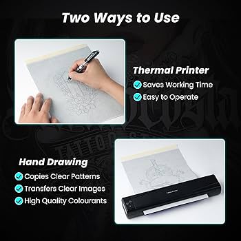 Amazon.com: TATTMUSE Tattoo Transfer Paper, 100pcs A4 Size